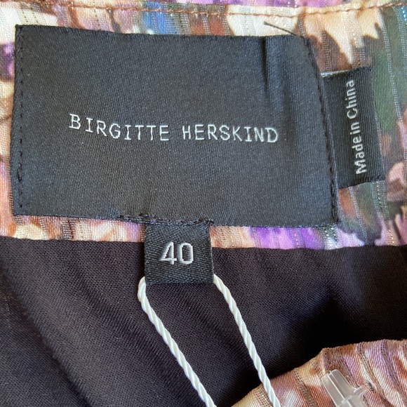NWT Birgitte Herskind Alexis Ruched Floral Midi Skirt Women's Size 10 - Picture 8 of 12